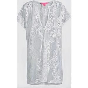 Lilly Pulitzer White Crochet Aideen Cover Up Sz. Lg.